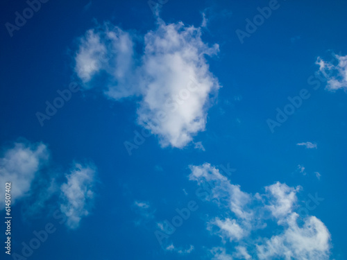 Photo of a blue sky with clouds