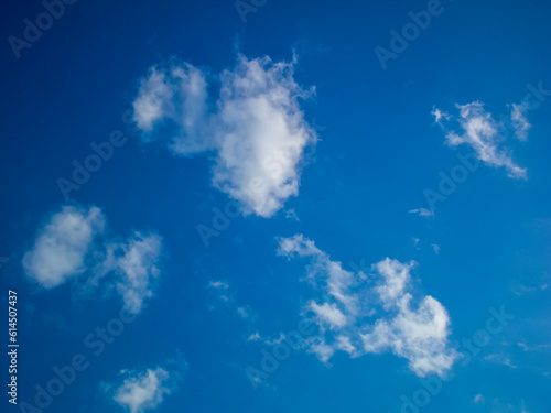 Photo of a blue sky with clouds