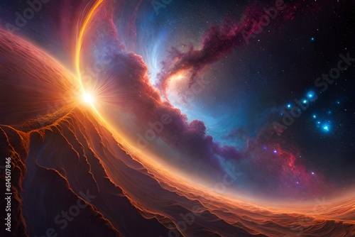 most beautiful space wallpaper Generative Ai Technology