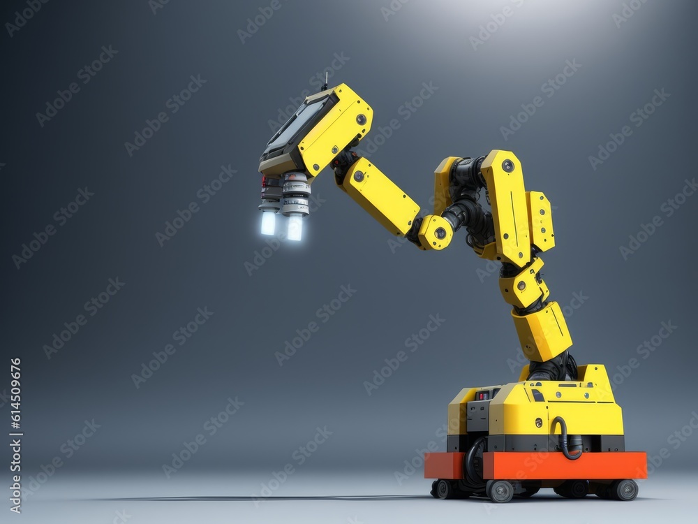 A picture of an industrial robot, created with generative ai, ki
A picture of an industrial robot, created with generative ai, ki