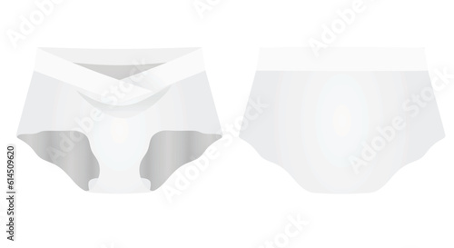 Maternity female underwear panties. vector photo