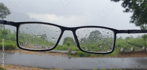 Glasses can see rain