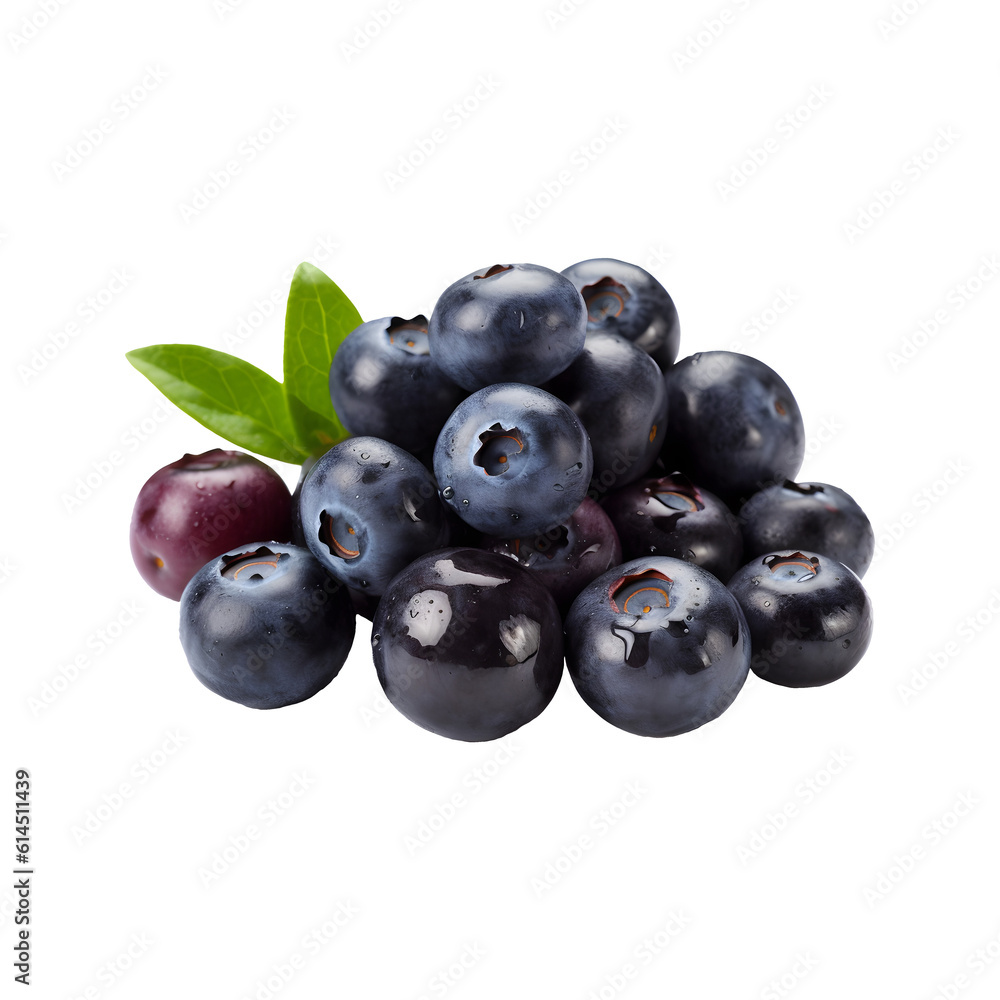Blueberry fruit isolated on transparent background Blueberry fruit isolated on transparent background