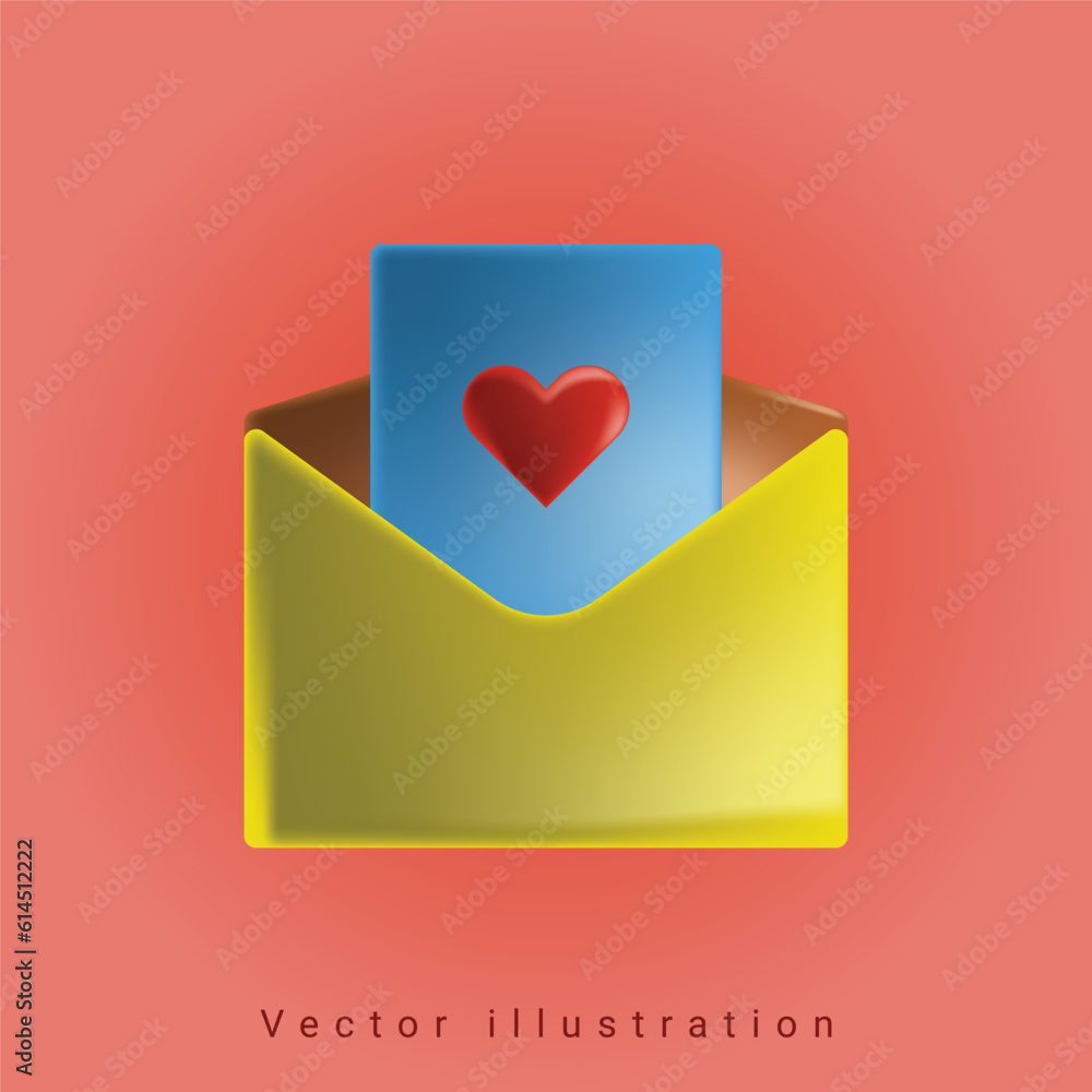 illustration, valentine, vector, design, love, heart, 3d, symbol, romance, valentines, romantic, paper, holiday, concept, template, background, day, happy, abstract, business, wedding, web, isolated, 