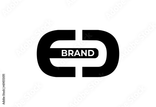 ED or DE Letter Vector Logo Template, brand, business, technology, sport etc