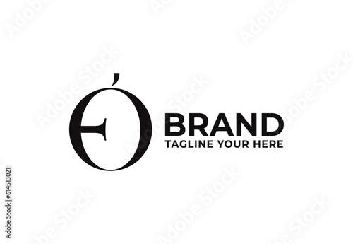 Bilde på lerret Simple Letter EO, ED or OE Modern Logo Template, Logo for business cosmetic, beauty, brand etc
