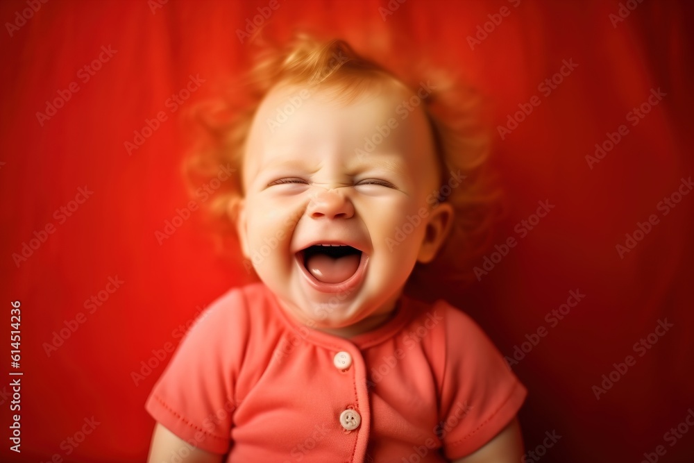 a smiling baby is looking at camera and laughing a smiling baby is looking at camera and laughing