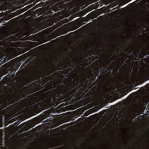 Capture the elegance and beauty of a Nero Marquina marble texture close-up, highlighting its intricate patterns and subtle variations.
