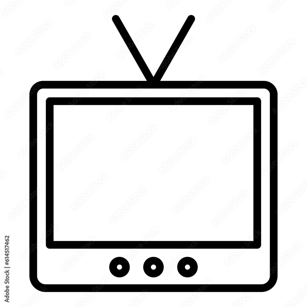 television icon on transparent background television icon on transparent background