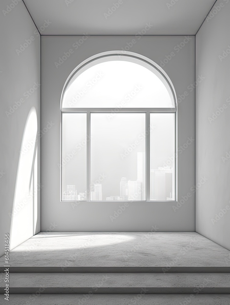 White room, glass windows, combined with the sunlight on the wall. Fresh ripe organic strawberry in bowl on a dark slate, stone or concrete background. created with Generative AI technology. White room, glass windows, combined with the sunlight on the wall. Fresh ripe organic strawberry in bowl on a dark slate, stone or concrete background. created with Generative AI technology.