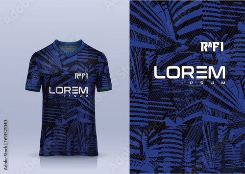 Sports jersey and t-shirt template sports jersey design vector mockup. Sports design for football, racing, gaming jersey. Vector
