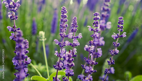 a garden full of vibrant purple flowers