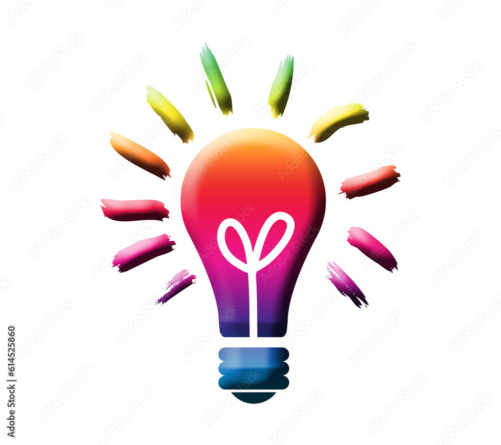 Fototapeta premium bulb light idea concept icon vector illustration design graphic art creative idea