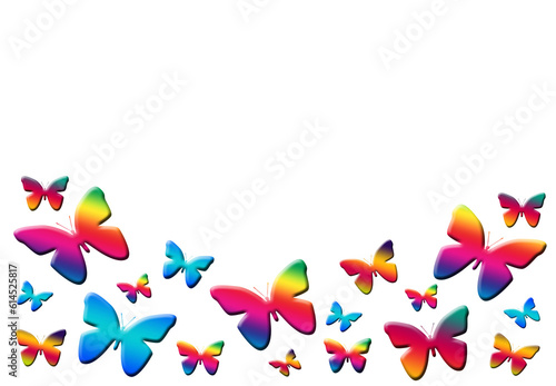 butterfly background with space for your text on transparent background