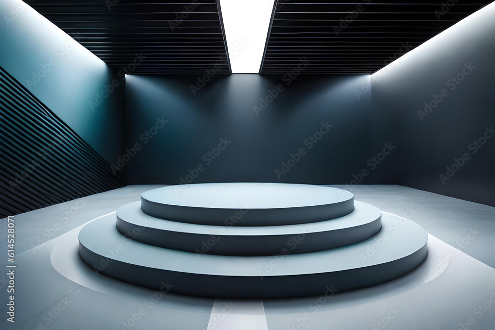 Fototapeta premium podium for product presentation abstract minimal concept showcase geometricpaste colors