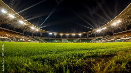 Universal grass stadium illuminated