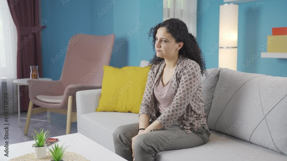 Young woman looking negative at camera. Young woman looking negative at camera.