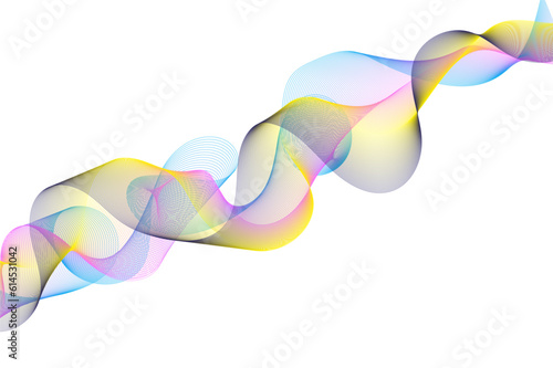 Abstract colorful flowing wave curved lines  frequency wavy sound  technology curve line background. Design used for technology  science  banner  template  wallpaper  business and many more.