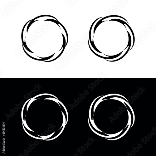 Circle vector logo template illustration design