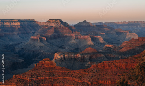 Sunset at the South Rim of the Grand Canyon National Park in Arizona, USA © Mathias