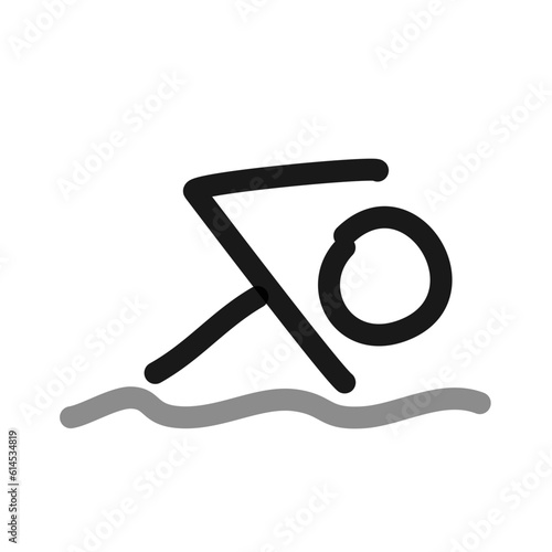 swimming simple drawing