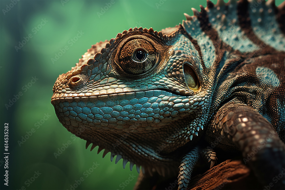 Fototapeta premium Focus on animals intricate details in nature.