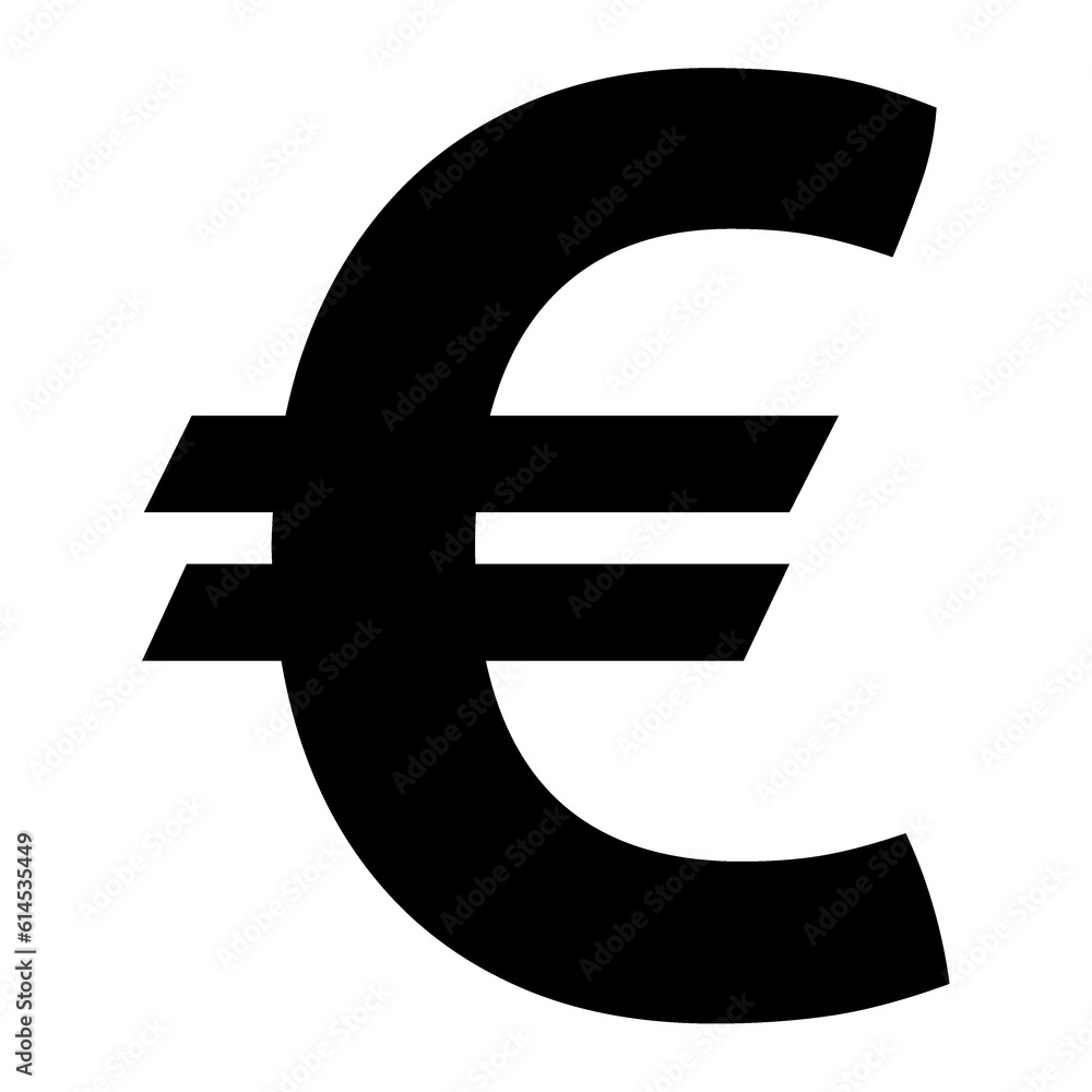 Obraz premium Euro icon