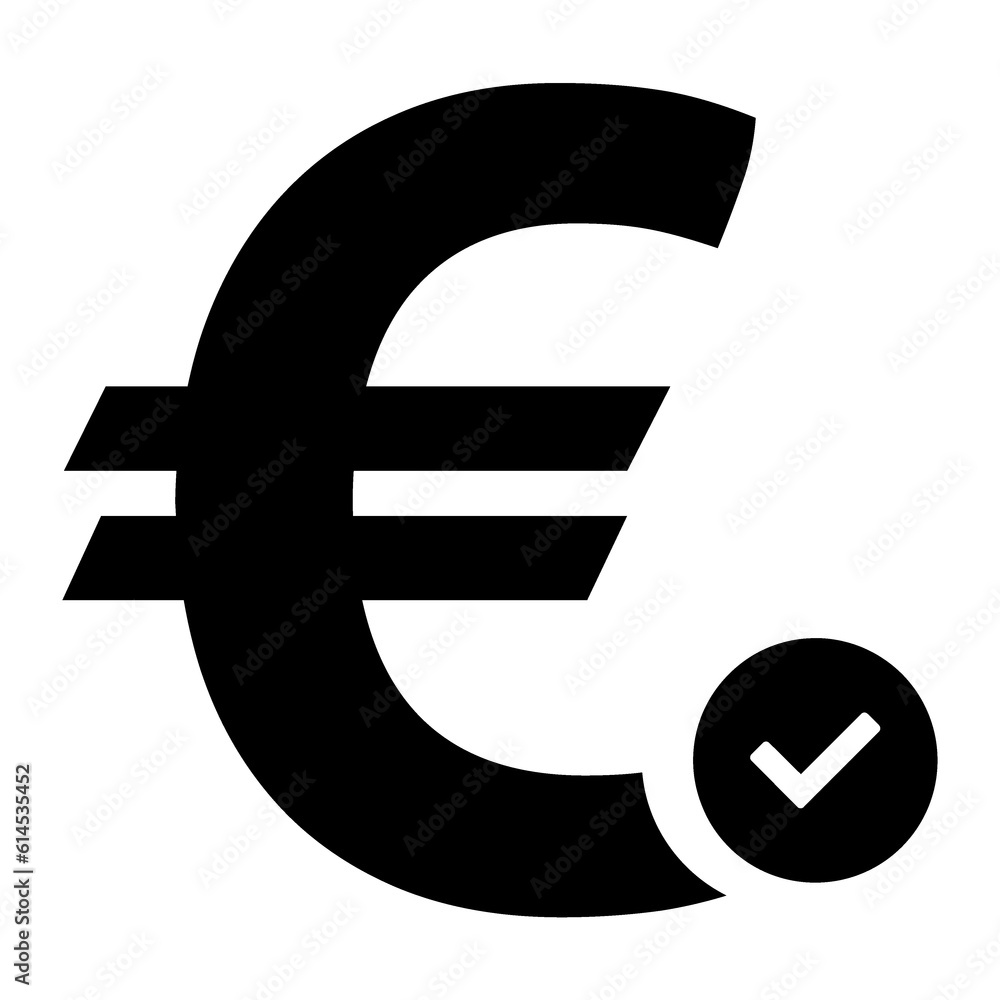 Obraz premium Euro true icon