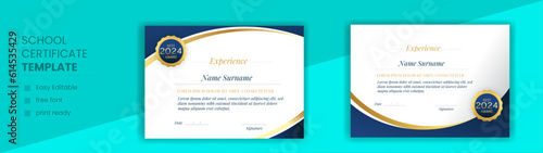 Certificate of achievement,awards for school or College or Clean and simple certificate template for multipurpose use