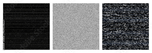 TV Glitch Noise Texture. Vector VHS Background. Bad Television Signal. TV Interference Illustration. Vintage Grunge Analogue Effect