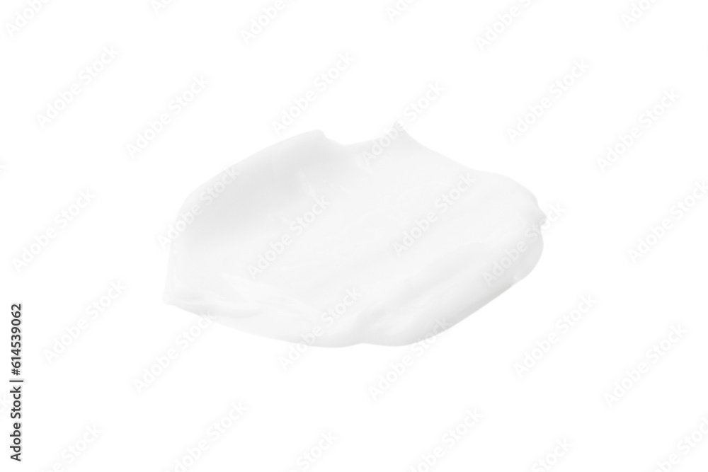A smear of white cream on a blank background. PNG A smear of white cream on a blank background. PNG