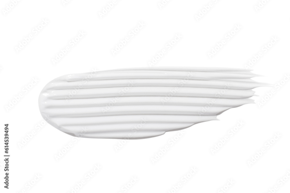 A smear of white cream on a white background.7 A smear of white cream on a white background.7