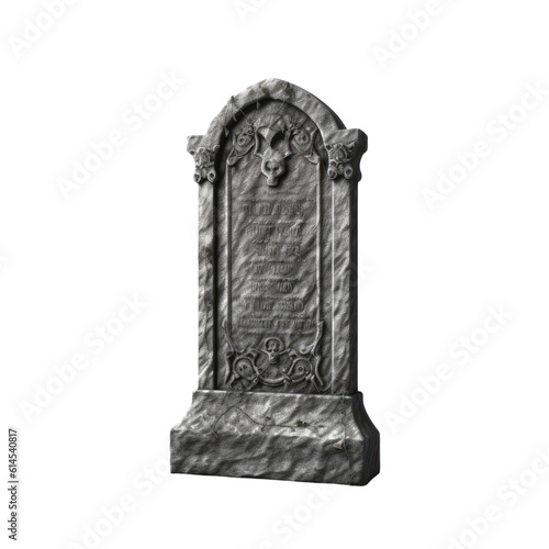 gravestone isolated on a transparent background, generative ai