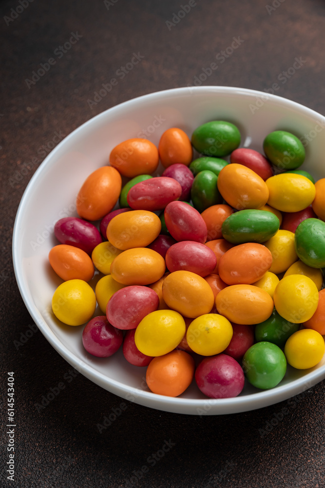 Delicious candy on a plate. Close up Delicious candy on a plate. Close up