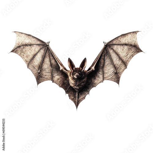 bat wings isolated on a transparent background, generative ai