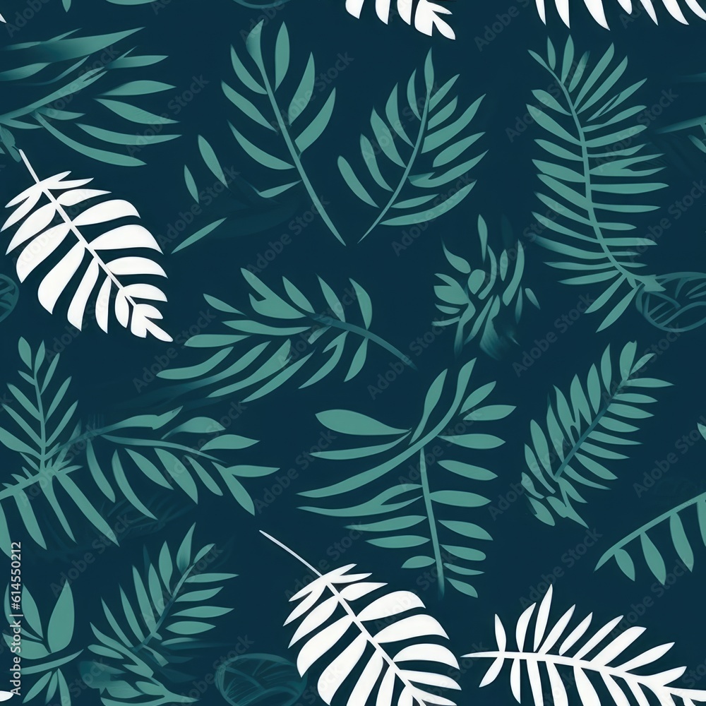 Tropical Foliage Tapestry - Generative AI