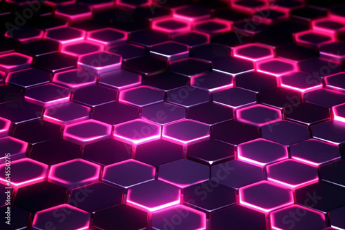 Abstract background formed from pink hexagons   Glass Violet  Pattern  Geometric Crystals  Abstract wallpaper 