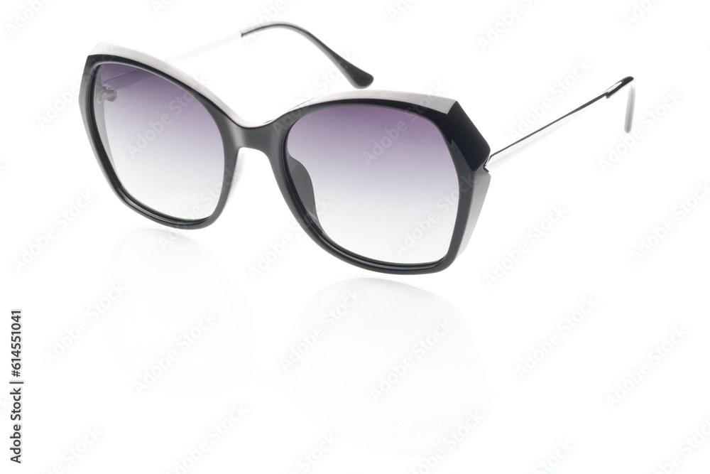 Women sunglasses side view isolated on white Women sunglasses side view isolated on white