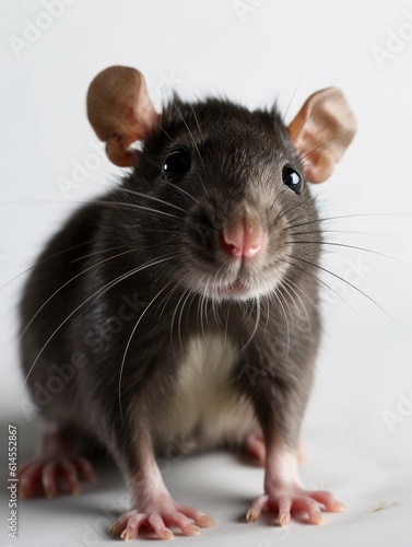 mouse on white background, isolated rat graphic, AI