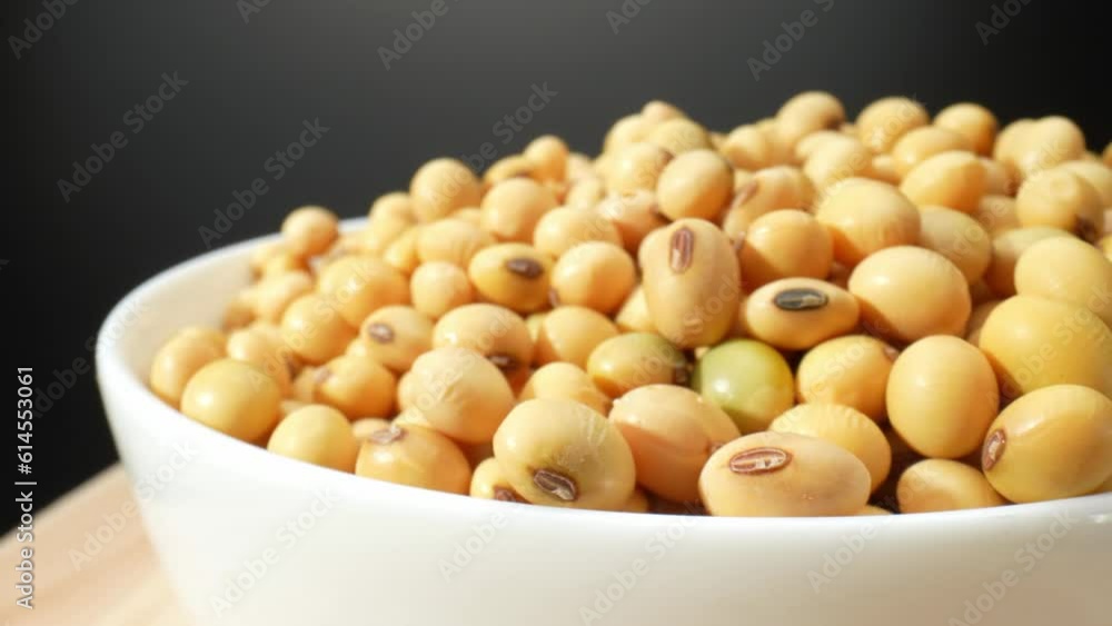 Macro video showcases soybeans in a bowl, captured through a probe lens. Every intricate detail, texture is beautifully highlighted, inviting viewers into a miniature world of soybean wonders.
Macro video showcases soybeans in a bowl, captured through a probe lens. Every intricate detail, texture is beautifully highlighted, inviting viewers into a miniature world of soybean wonders.
