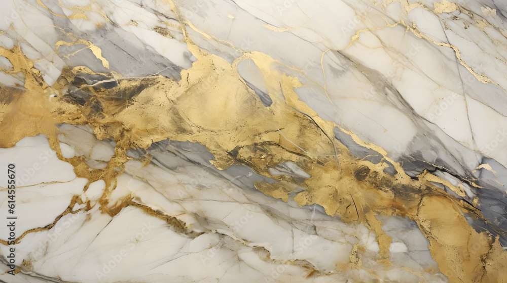 Capture the exquisite beauty of Golden Marble, Generative AI