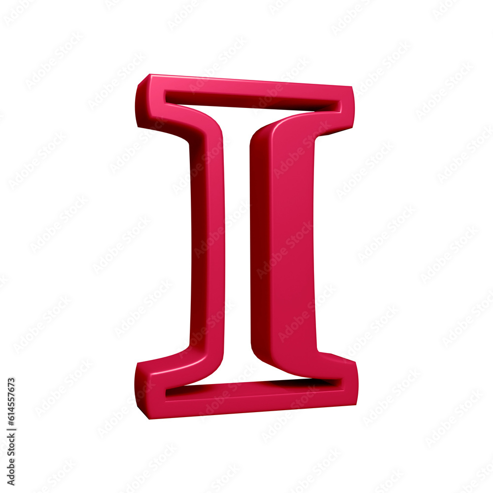 Pink number 1 in 3d rendering for math, business and education concept Pink number 1 in 3d rendering for math, business and education concept