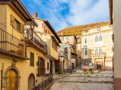 The village of Borgorose in the province of Rieti. Italy.