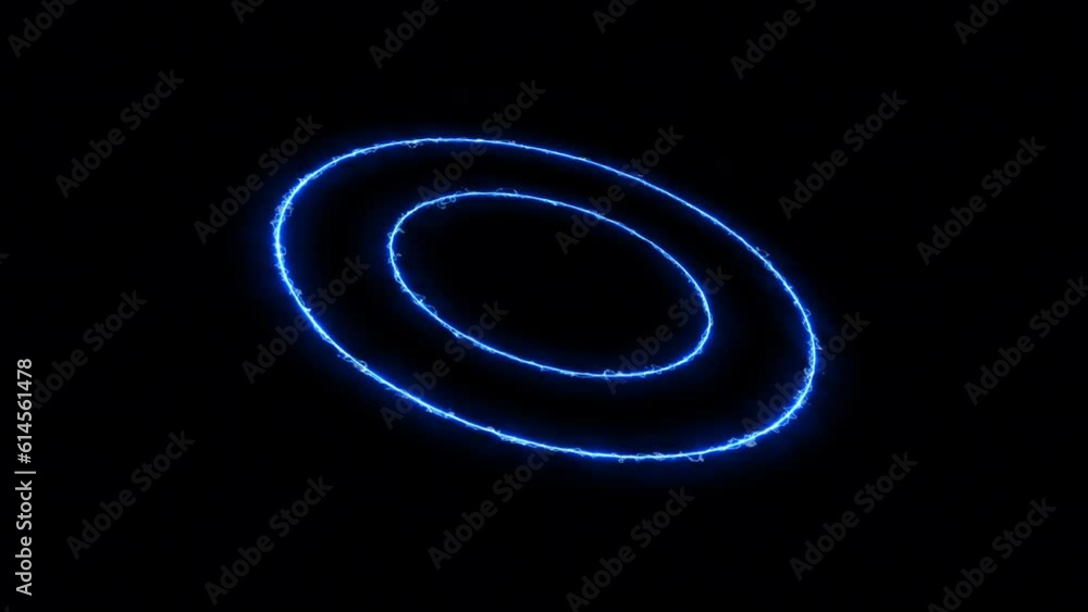 Pending loading blue energy HUD element – 3D rotation and wiggle, loopable Pending loading blue energy HUD element – 3D rotation and wiggle, loopable