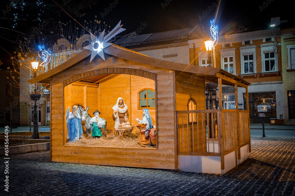 Obraz na płótnie Szopka Bożonarodzeniowa | Christmas Nativity Scene w salonie