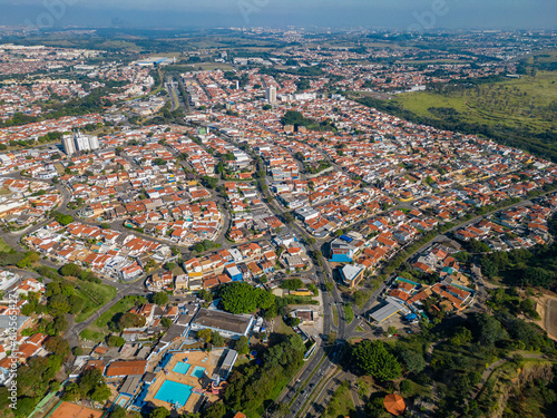 Aerial view of Pedreira do Chapadão and adjacent neighborhood located in Jardim Chapadão in the city of Campinas, interior of São Paulo. Campinas, 2023.