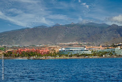 View of the town of Costa Adeje, Tenerife, Canary Islands, Spain