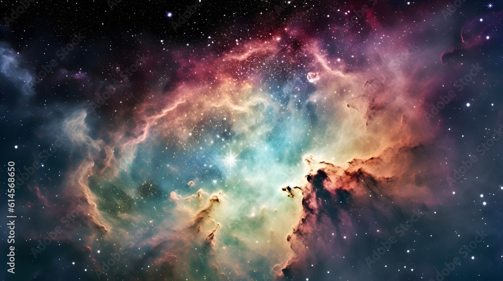 Obraz premium Embark on a celestial journey, Generative AI