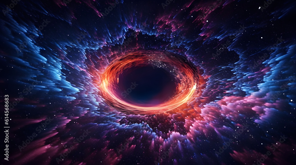 Cosmic Enigma: The Captivating Black Hole, Generative AI