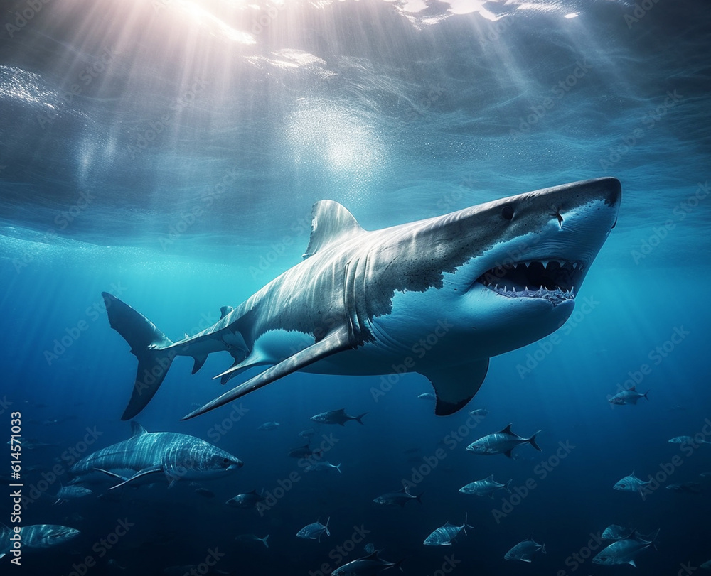 Fototapeta premium Underwater shark